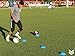 Flux Prodigy Training Cones - Soft Plastic cones for Agility and Practice - Flat Disc Marker Cone Set for Soccer, Basketball, Football - Multi Colored Marker Set of 25 and 50 (Blue & Yellow, 50 Count)