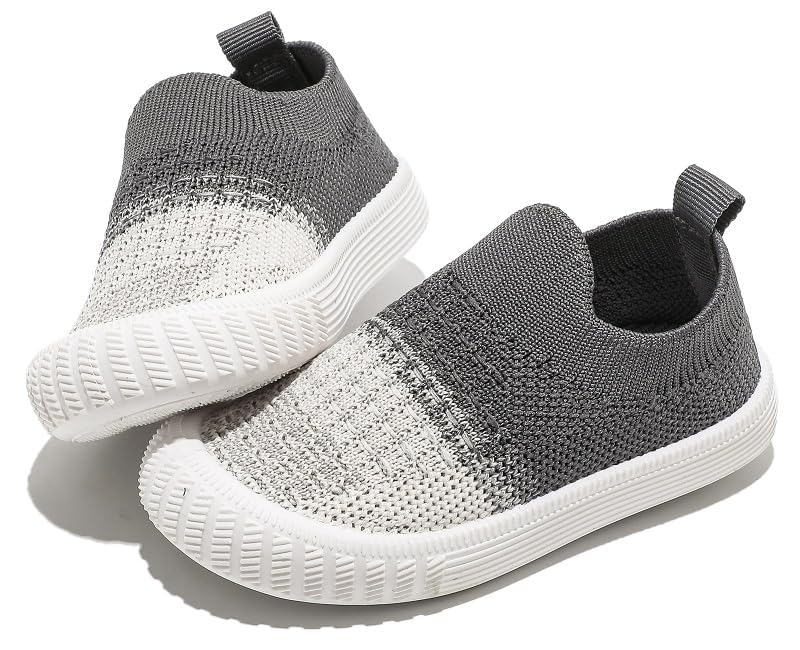 kkdom Baby First-Walking Shoes Boys Girls Sneaker Kids Lightweight Breathable Slip On Running Shoes2