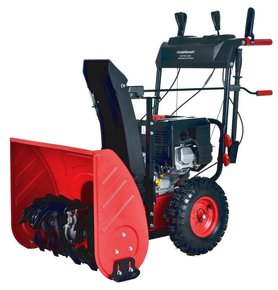 Buy PowerSmart Snow Blower Powered 24 Inch 2Stage 212cc Engine with Electric Start, LED