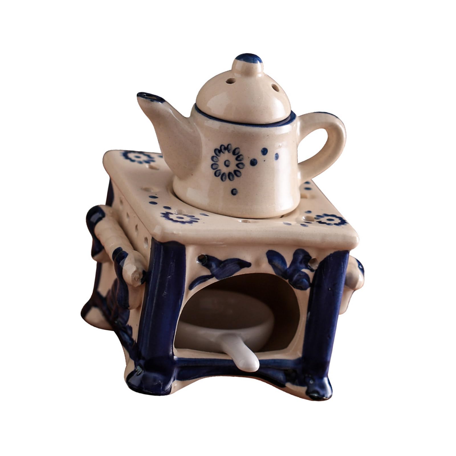 Wax Melt Burner Aromatherapy Burner Ceramic Oil Diffuser Tealight Holder Home Decor Essential Oil Diffuser Tealight Holder