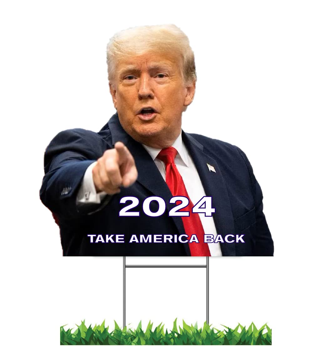 Sonic Print TRUMP 2024 Yard SignTAKE AMERICA BACK 12