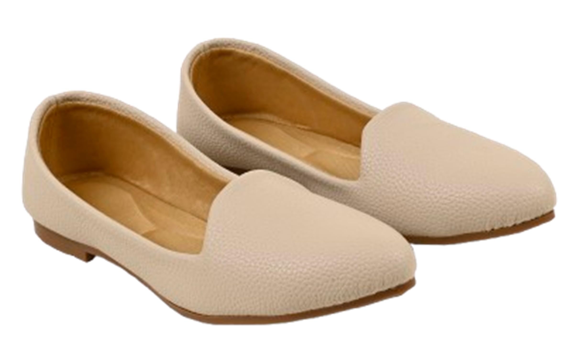 Women’s Textured Ballet Flats – Comfortable Slip-On Casual Bellies Shoes for Office, Formal Use-image-26