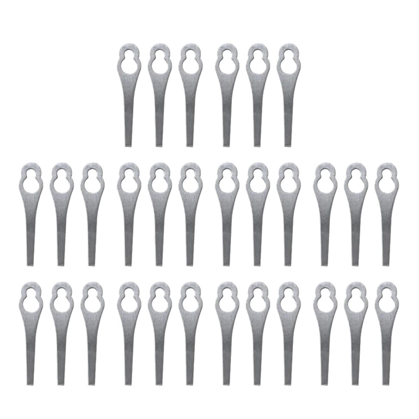 30-2 Piezas De Cuchillas For Cortadora De Césped, Cuchillas De Repuesto For Máquina Cortadora De Césped, Cuchillas Metálicas For Cortar Césped(30Pcs)