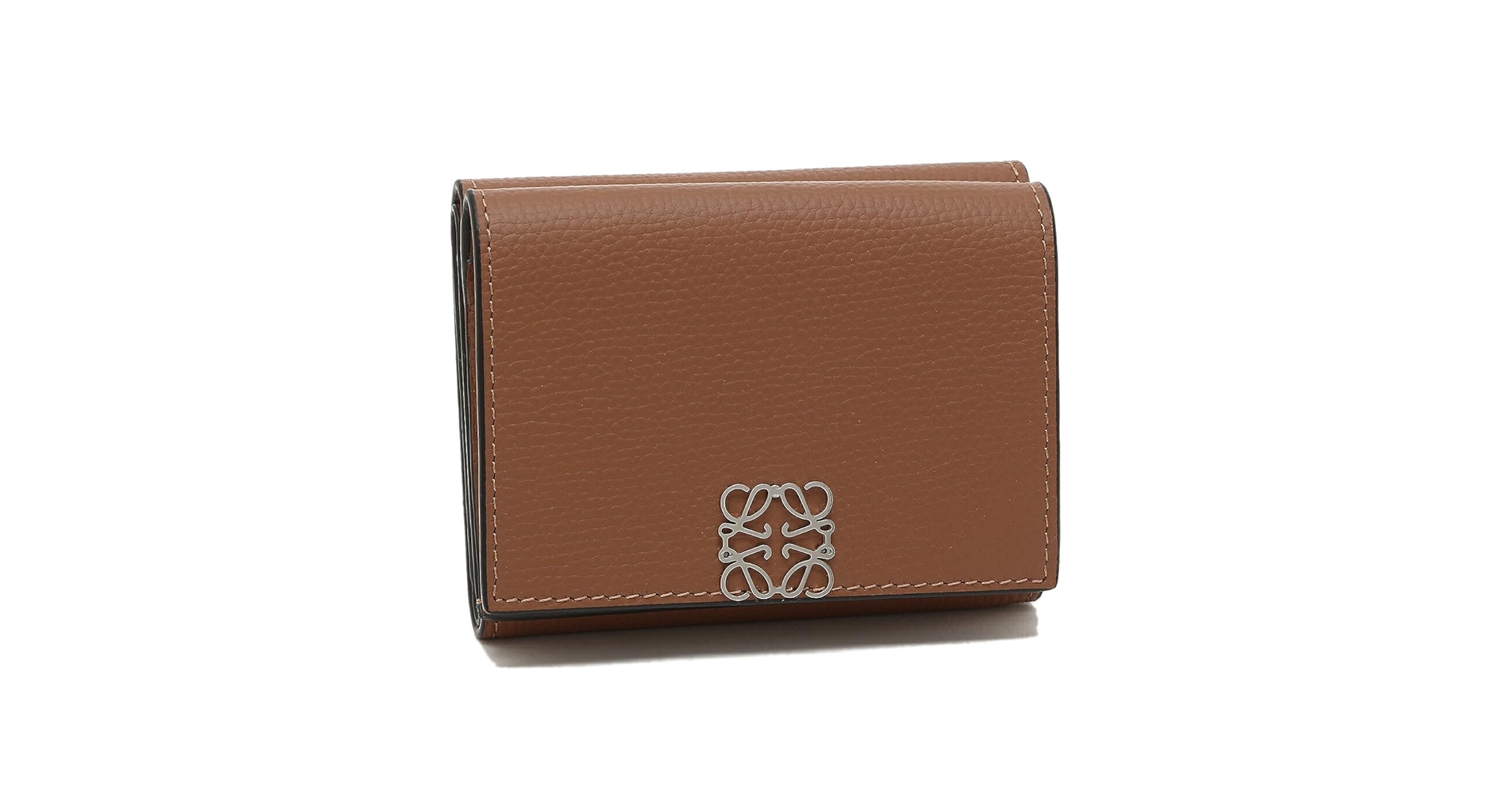 【ミチ】LOEWE ベージュ 三つ折り財布 LOEWE ロエベ 財布 レディース ブランド 三つ折り財布 レザー