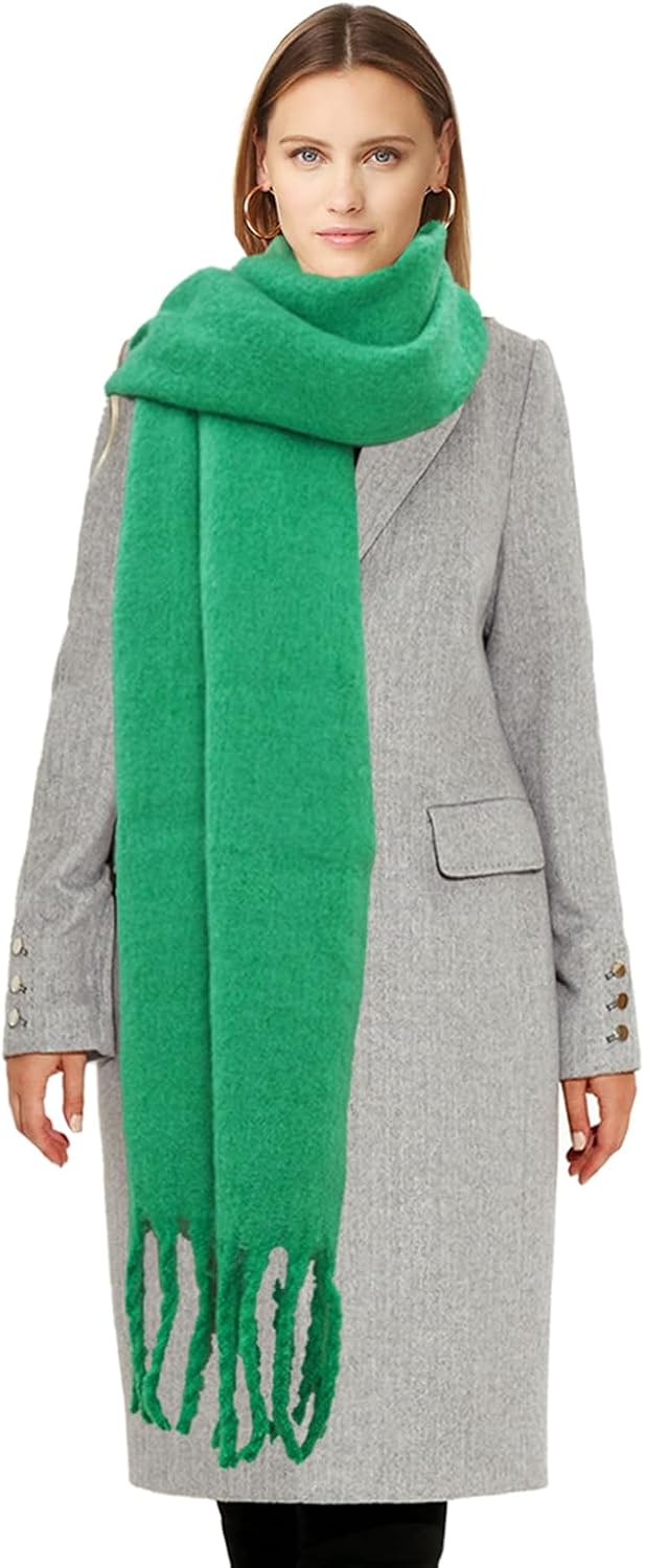 Large Scarf Colorful CashmereThick Tassel Scarf for Women Fall Winter Warm Big Shawl Blanket Scarves & Wraps Gifts