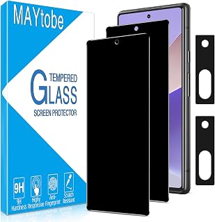 MAYtobe 2 Pack Privacy Screen Protector for Google Pixel 7A with 2 Pack Camera Lens Protector, Anti Spy Tempered Glass, Case Friendly, Anti-Scratch, Ultra Resistant, Touch Sensitive, No Bubbles