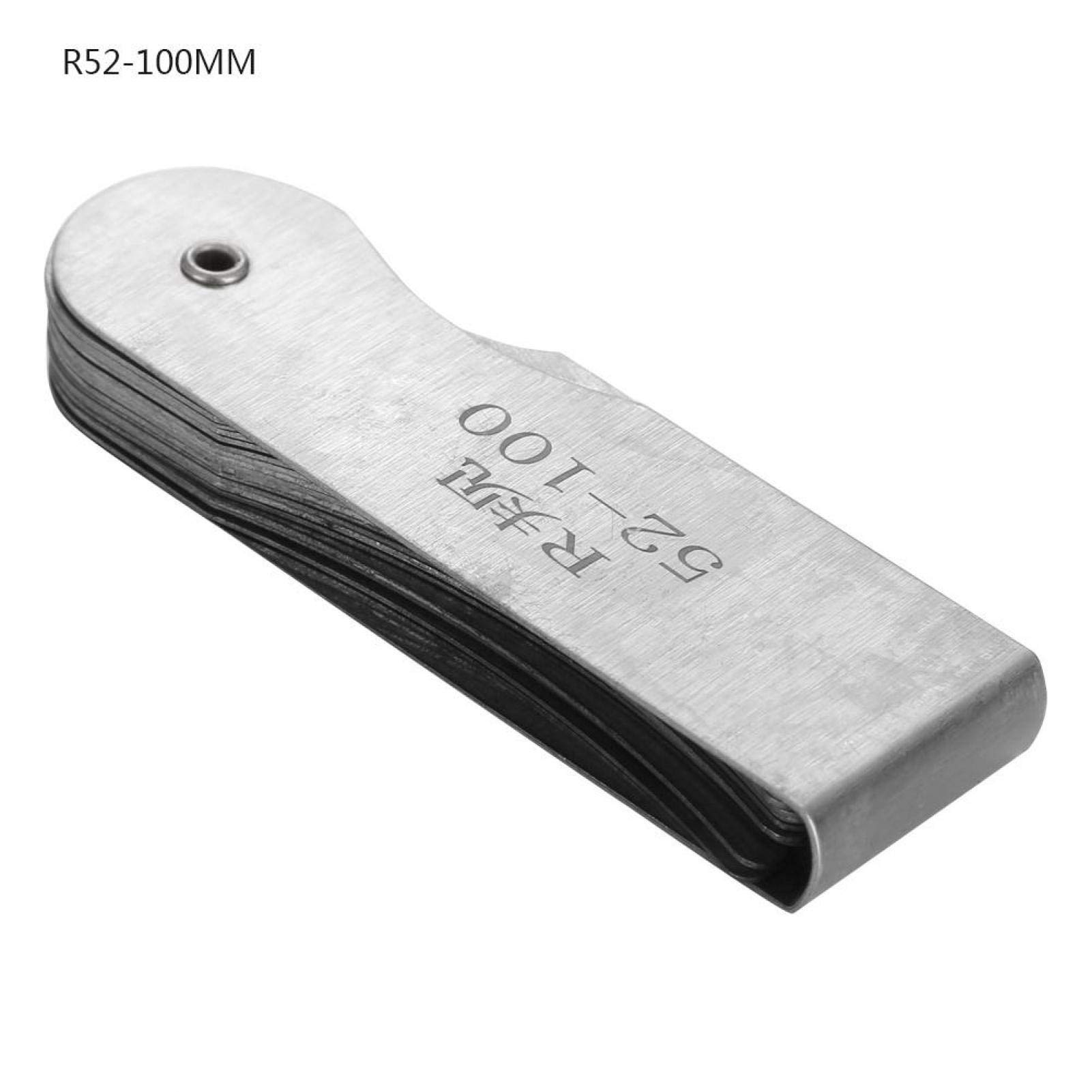 2 Misuratori Di Raggio In Acciaio Inox - Per Misure Concave E Convesse, Alta Precisione