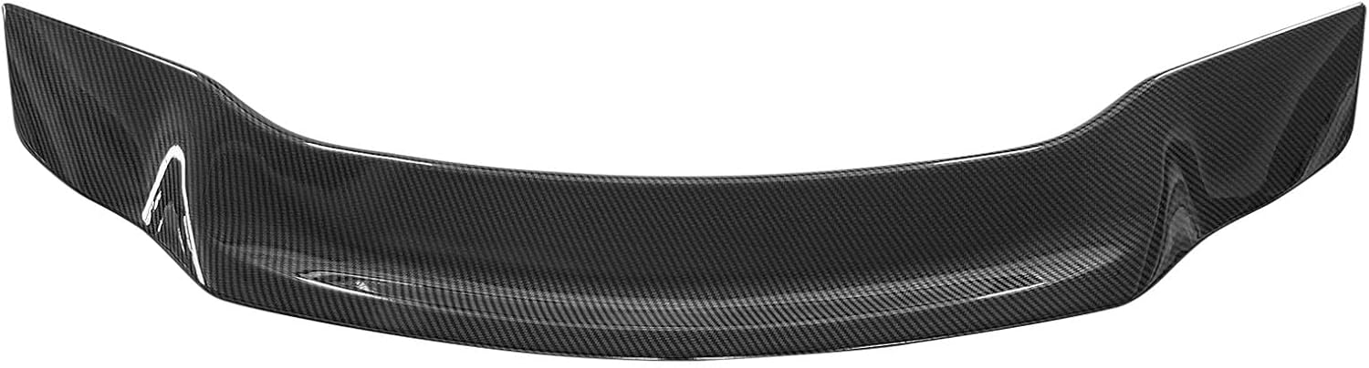 FREEMOTOR802 Rear Trunk Spoiler Deck Lid Spoiler, Fits 2013-2015 Honda Civic Sedan, R Style Carbon Fiber Print ABS Plastic Racing Trunk Lip Tail Wing Add-on Exterior Replacement Parts