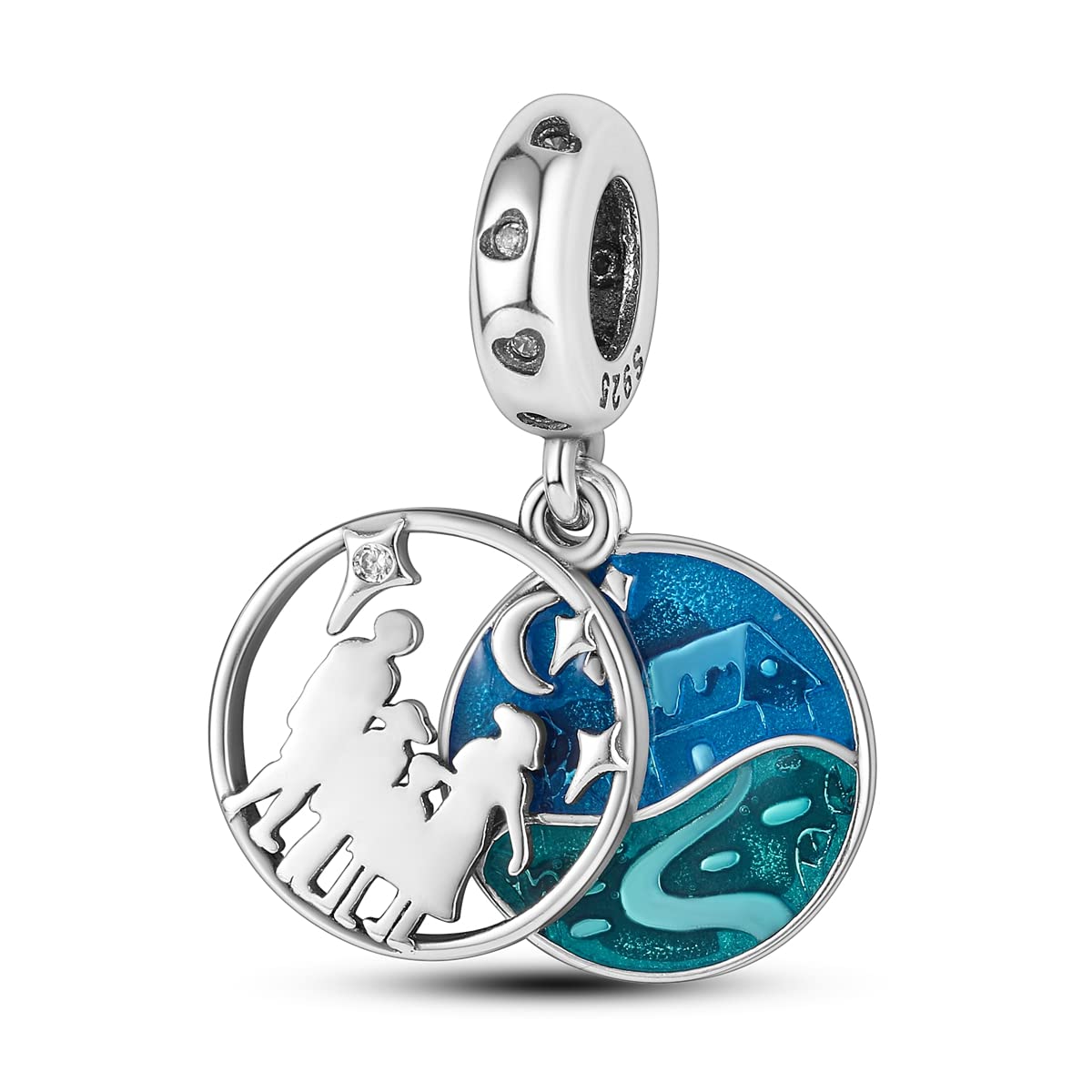 Bijoux Perles Grenouille Argent Sterling CMBSSTFC Finition Main - 6