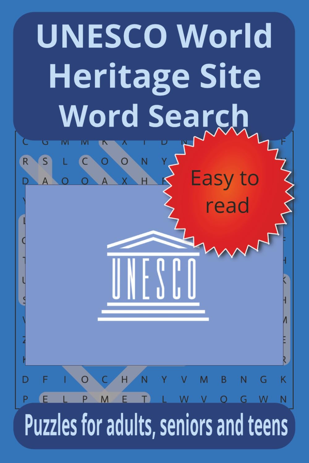 UNESCO World Heritage Site Word Search: Puzzles for adults, seniors, and teens
