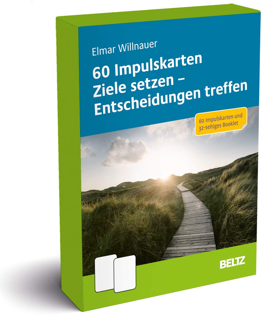 60 Impulskarten Ziele setzen – Entscheidungen treffen – 60 Impulskarten und 48-seitiges Booklet (Coachingkarten)