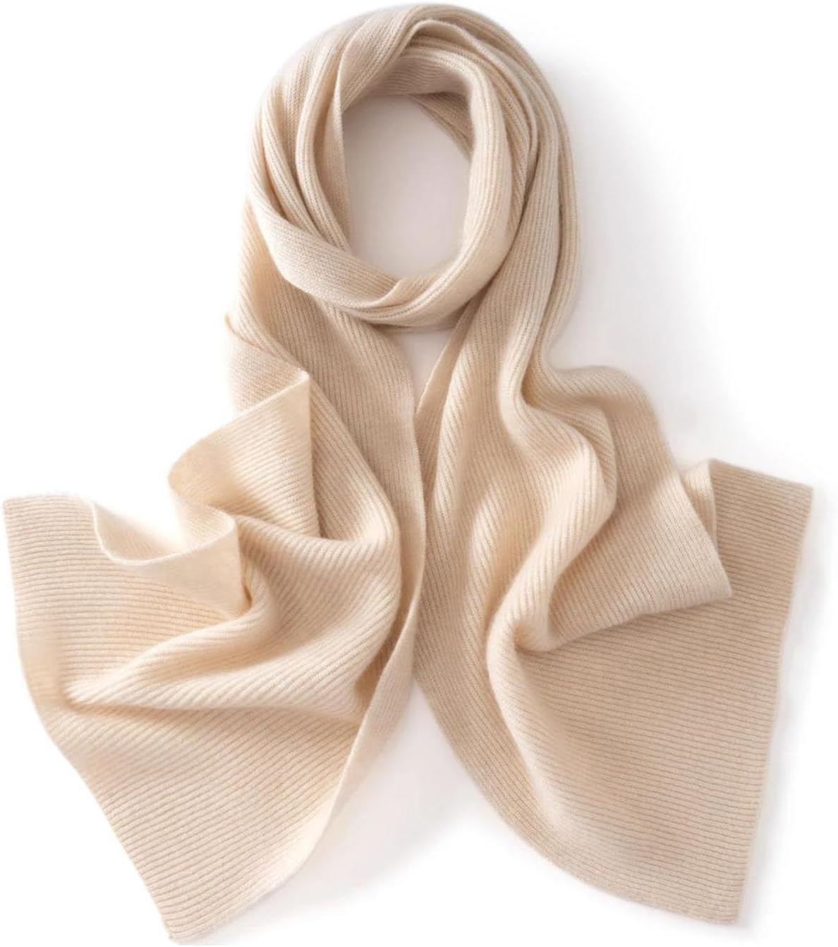 Unisex Cashmere Scarf Winter Warm Knit Solid Color Fashionable Shawl Scarves For Men And Women