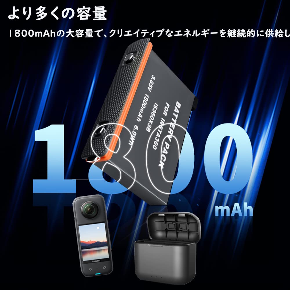 Amazon | TMOM Insta360 X3 専用 携帯用スマート充電保護ケース +2 