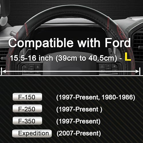 Miniatura 58 de West Llama - Funda para volante de automóvil (negro y morado)