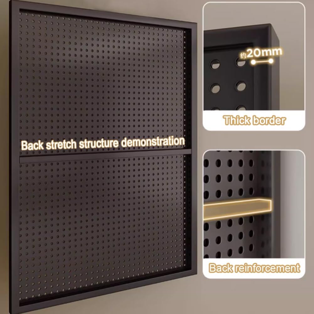 Tablero perforado de acero Wall Control: paneles perforados de metal para pared para almacenamiento de herramientas en garaje, organizador de herramientas con ganchos para banco de trabajo y taller(10