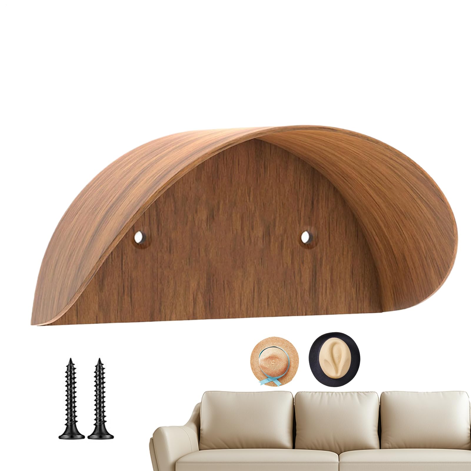 Organizador de sombreros de pared para un recibidor ordenado y ahorrar espacio en casa