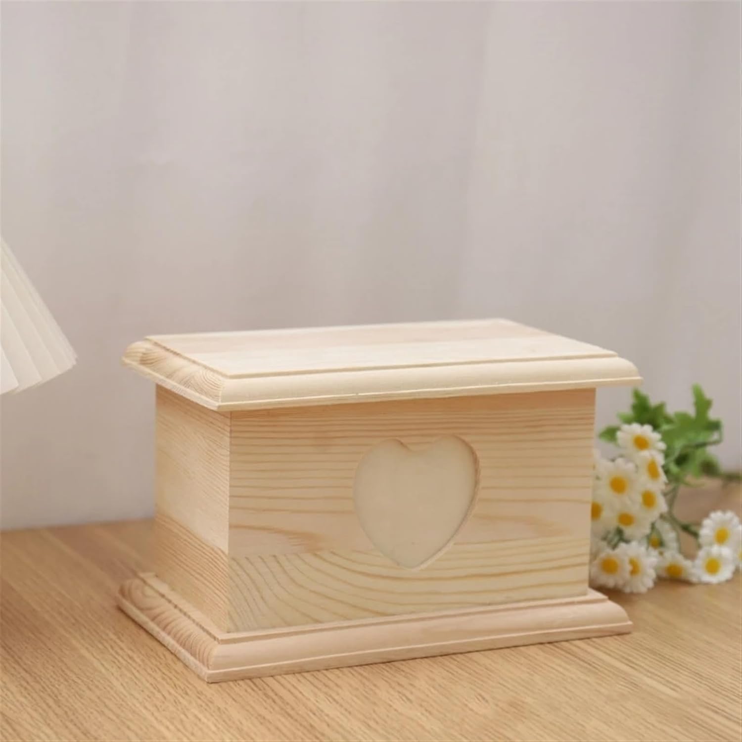 Memorial Dog Urns Pet Cremation Ashes Box with Photo Frame Pet Memory Keepsakes Wooden Urns Box for Small Animals