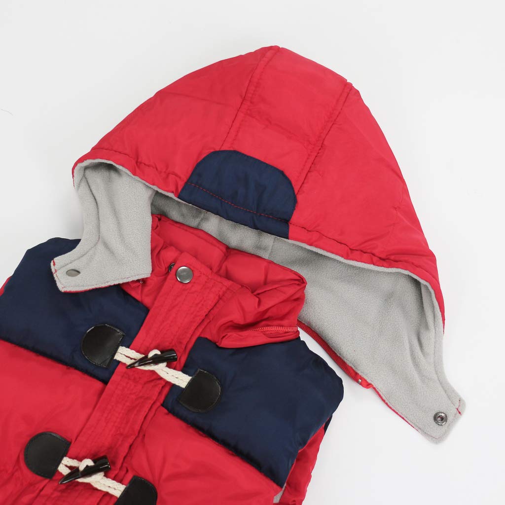 JiAmy Niños Chaleco Chaqueta Chaqueta Sin Mangas Chaqueta Invierno Abrigos con Capucha Chaqueta para 2-6 Años