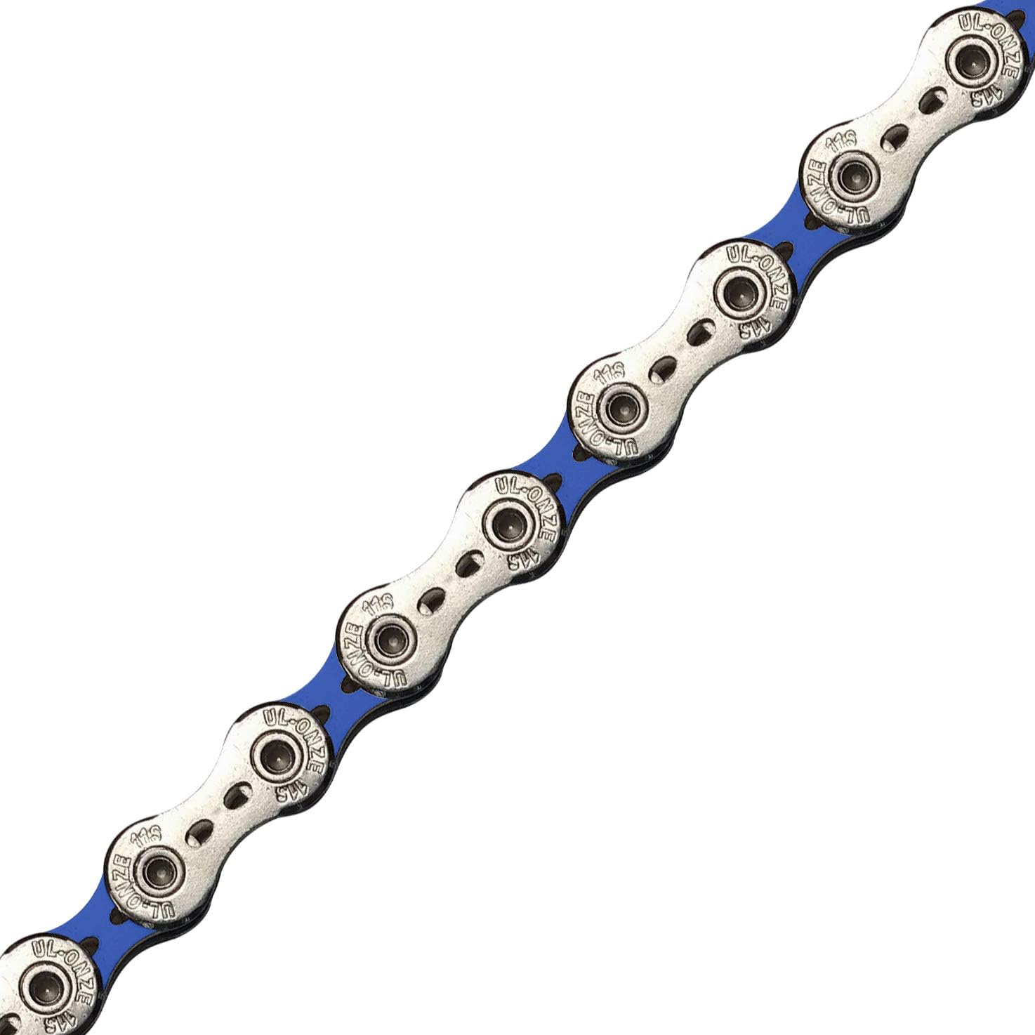 TAYA 11 Speed Color Bike Chain, ONZE-111(UL), 116 Links | Royal Blue | Light Weight Design for Road Bike