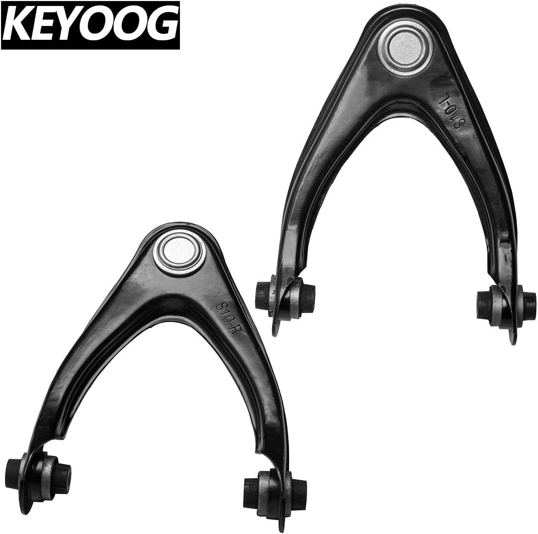 KEYOOG 2Pcs Front Upper Control Arm and Ball Joint Assembly Fit for Honda CRV 1997 1998 1999 2000 2001 K80883 K80884 Driver and Passenger Side Suspension