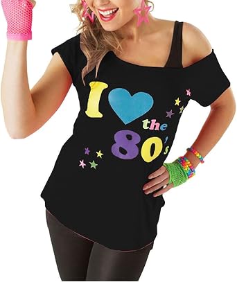 Red Olives Womens I Love The 80s T 