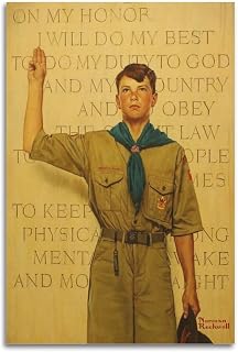 Norman Rockwell Famous Art poster Scout 2 Painting On Canvas Wall Art Scroll Picture Print Living Room Walls Decor Homes 16x24inch(40x60cm)