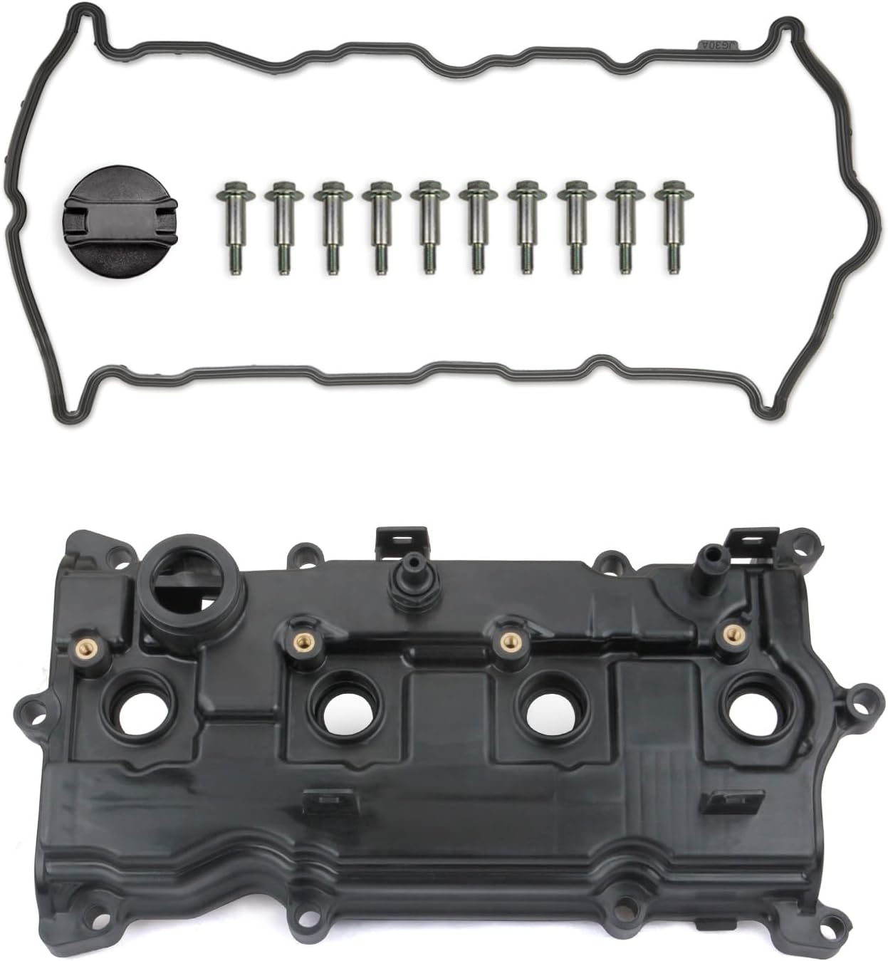 MITZONE Engine Valve Cover Kit Compatible with Nissan Altima Rogue 2017 2018 2019 2020 2.5L L4 Gas