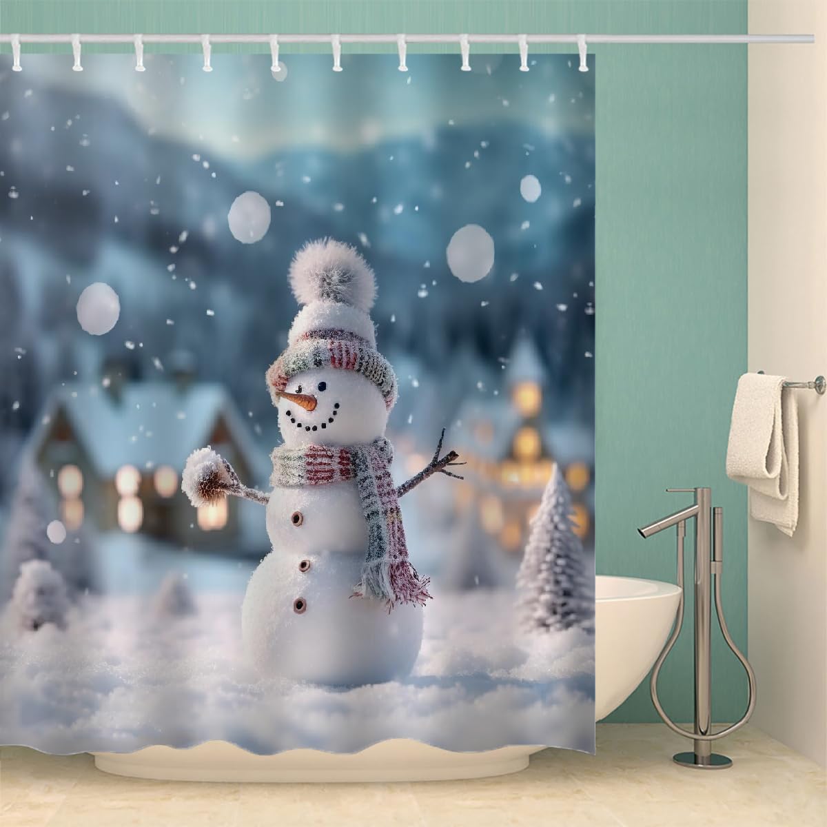 Rideau de douche anti moisissure 240x200 pour éliminer l'humidité de la baignoire