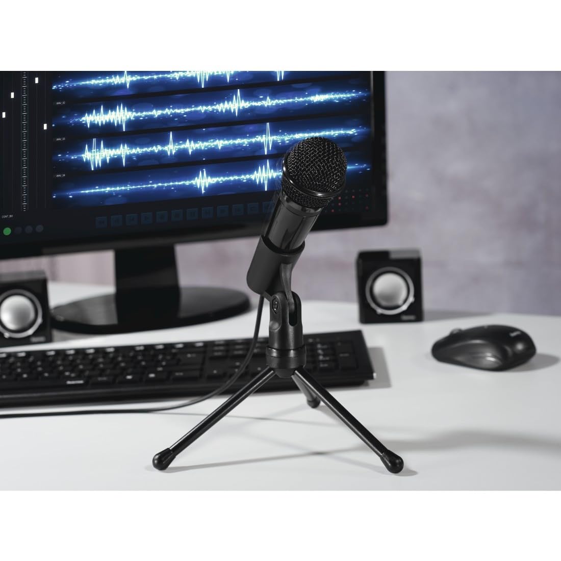 Microphone Hama MIC-P35 Allround Jack 3.5mm Pour PC Et Ordinateur Portable