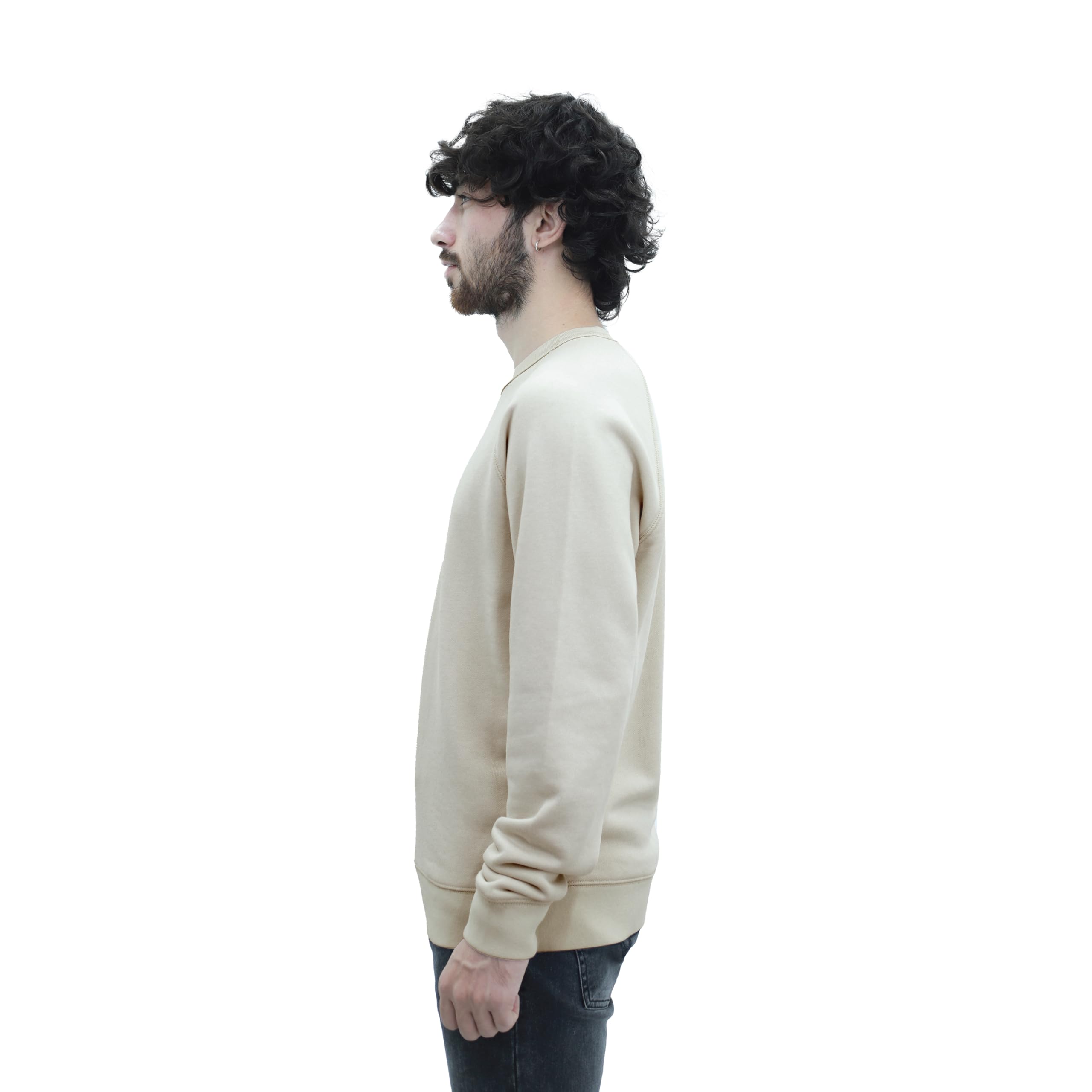 SoftSpun Pullover Herren Baumwolle – Sweatshirt Herren ohne Kapuze, Klassischer Pulli Regular Fit für Alltag & Arbeit