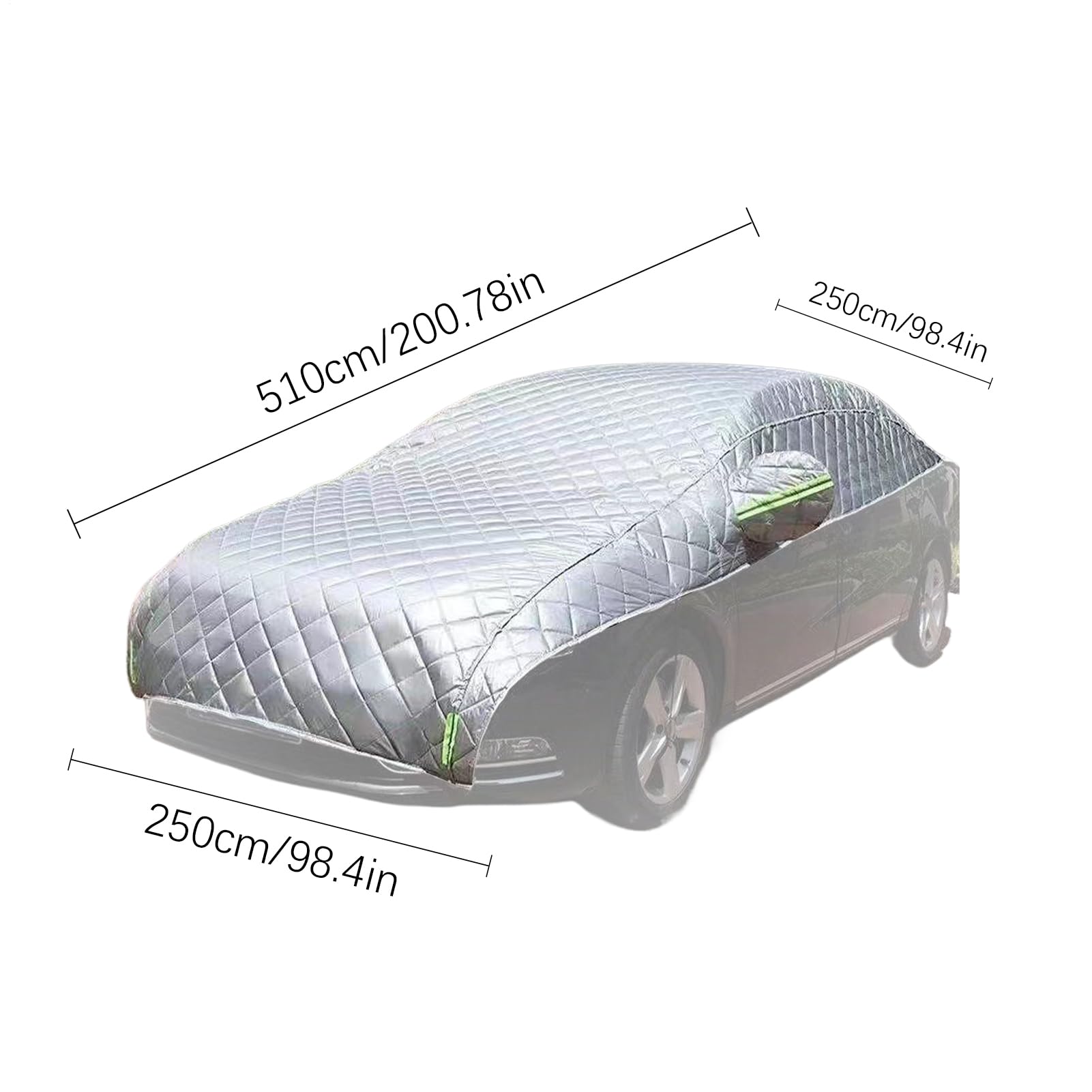 Copertura Auto Invernale Protezione Spessa Regolabile per Neve e Ghiaccio | Copertura Completa per Auto Resistente alle Intemperie Parasole Universale Invernale Antipolvere per Berline, SUV e Furg