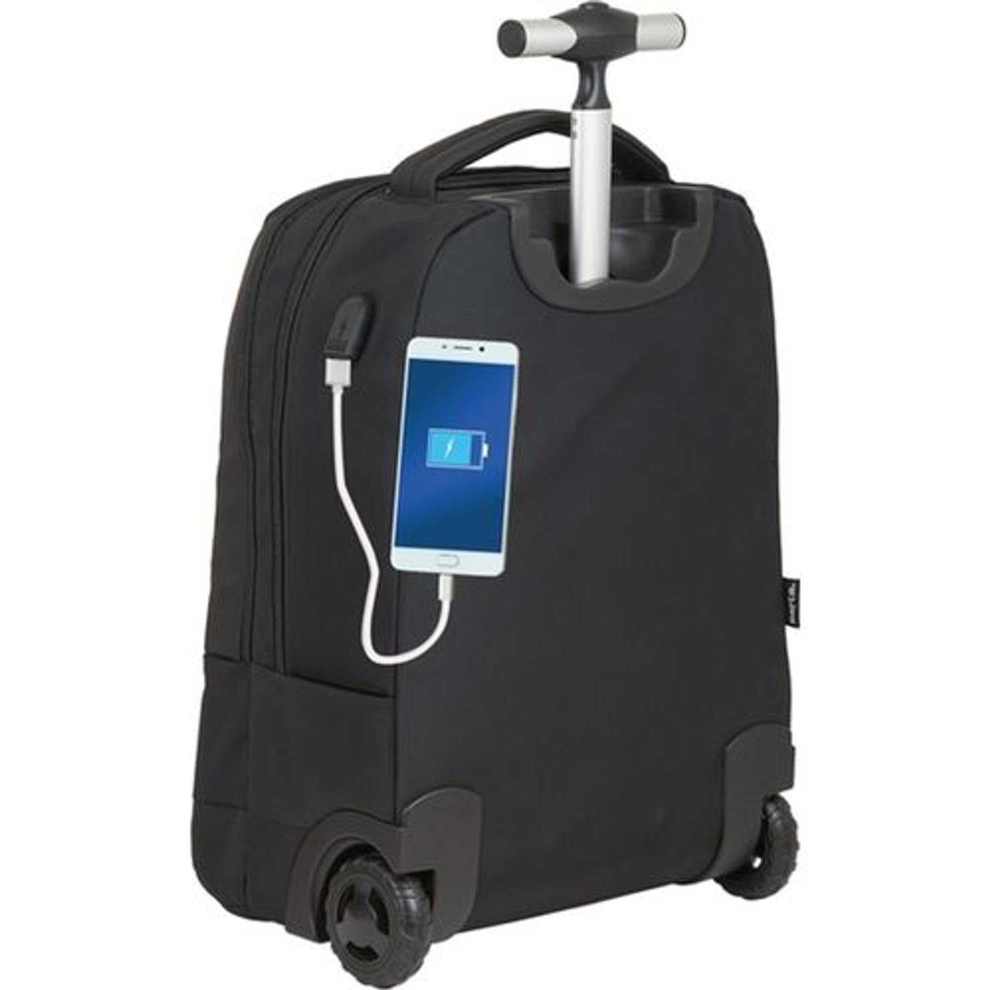 SAFTA | Zaino per laptop da 13,3 pollici Business Black Design Executive - Zaino portatile con porta USB e scomparto imbottito, leggero e funzionale