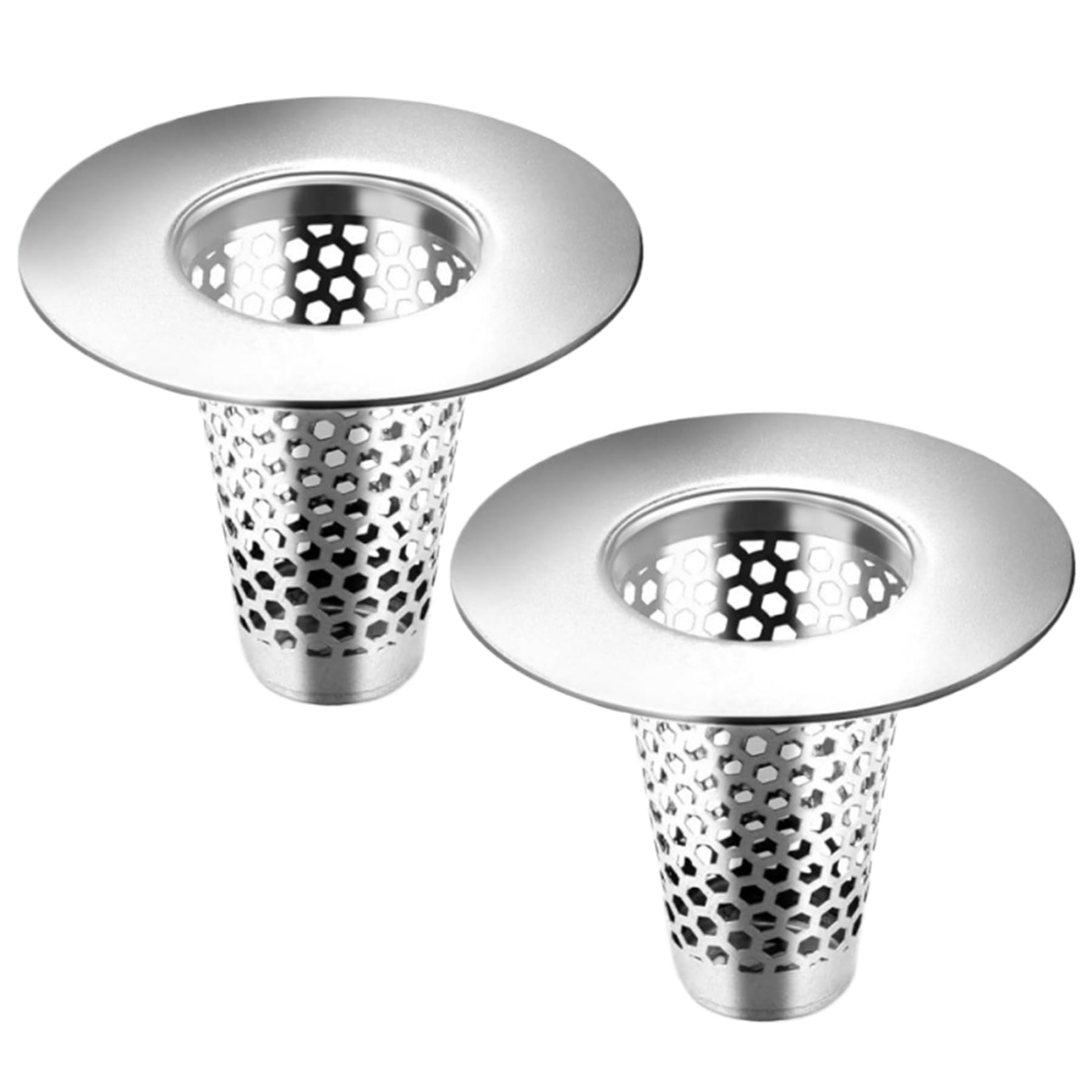 Bathroom Sink Drain Strainer, 2Pcs Sink Drain Strainer Fit for 1.2"-1.6" Bathroom Stainless Steel Porous Hair Catcher Small Conical Shower, Hair Catcher