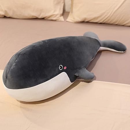 Amazon クジラクッション ぬいぐるみ 鯨 クジラ おもちゃ キャラクター 海洋生物 トイ 柔らかい 特大 癒し系 可愛い 添い寝 安眠グッズ 多機能 高弾力 ロングクッション 挟みやすい 抱き枕 女の子 男の子 お誕生日プレゼント クリスマス ギフト 贈り物 洗える 取り外し