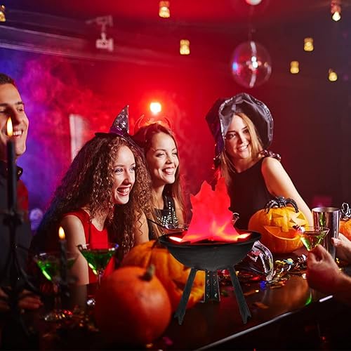 Miniatura 6 de Globalstore Luz LED 3D con efecto de llamas falsas, lámpara de fogata falsa eléctrica de 110 V, lámpara de mesa de llama parpadeante artificial,