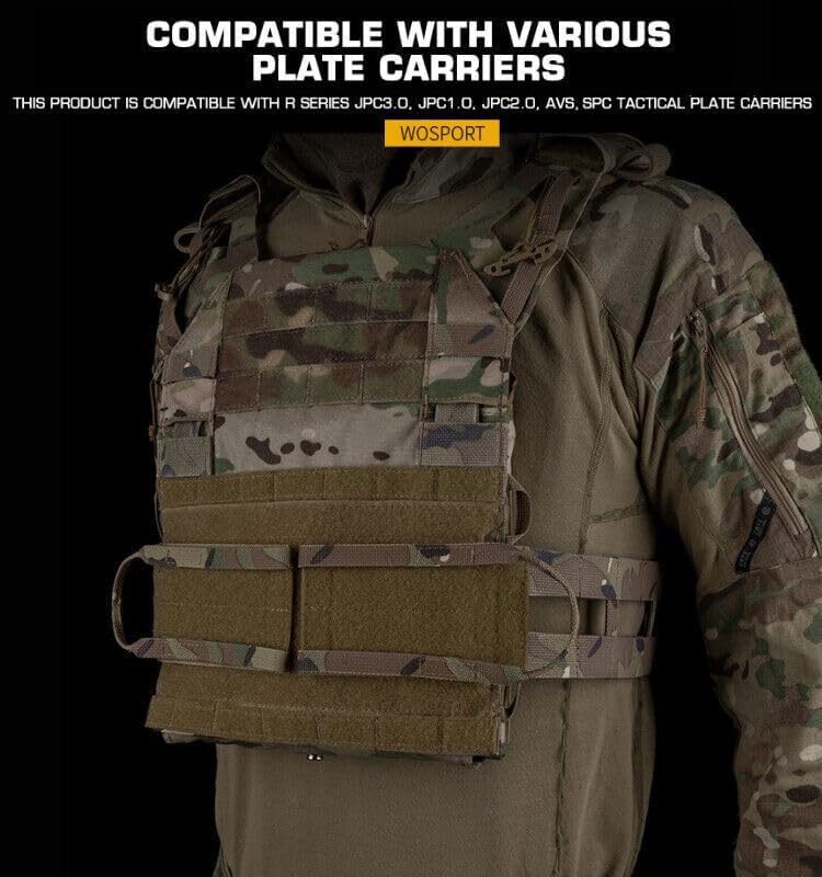 R Series Double Row Girdle Elastic Rope Quick Release Cummerbund for JPC AVS SPC Vest