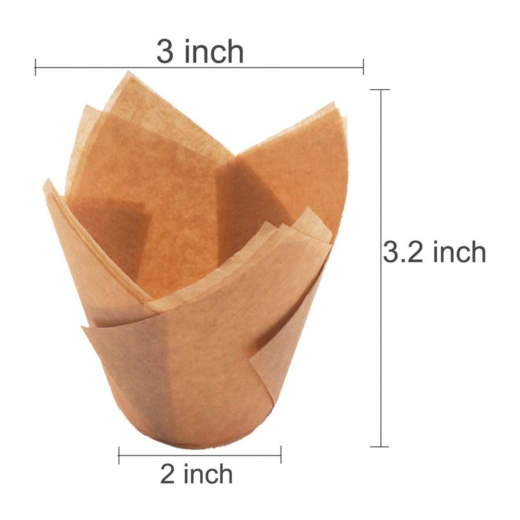 Lot de 1000 moules à cupcakes en papier tulipe pour cupcakes et muffins pour mariage et anniversaire