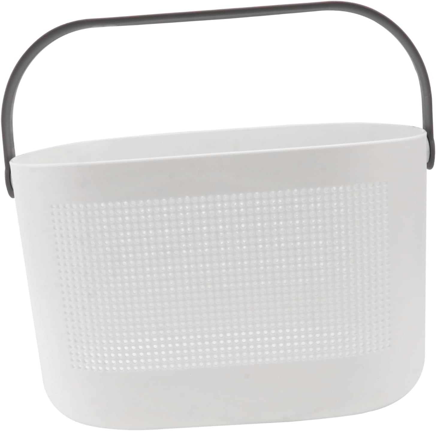 Gray Hollow Wash Basket Capacity Toiletry Container for Bathroom Storage Wash Storage Basket for Organizing Toiletries and Accessories