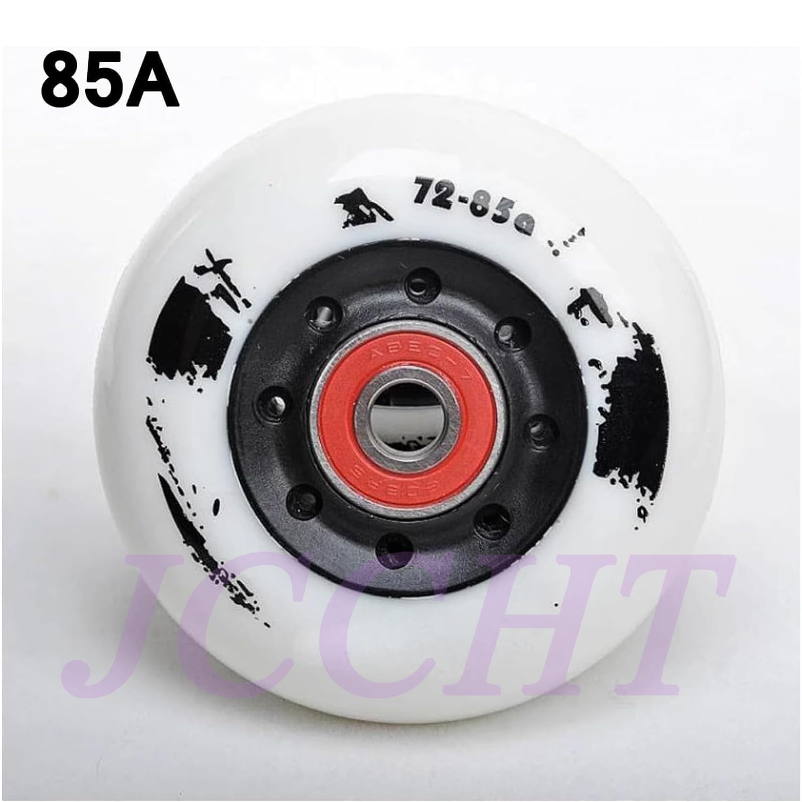 Roues de Roller 85A avec roulements ABEC-7 72 mm, 76 mm et 80 mm pour Patins de Roller Hockey