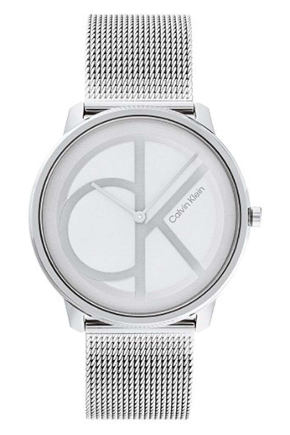 Calvin KleinUnisex's Silver White Dial Stainless Steel Watch - 25200027