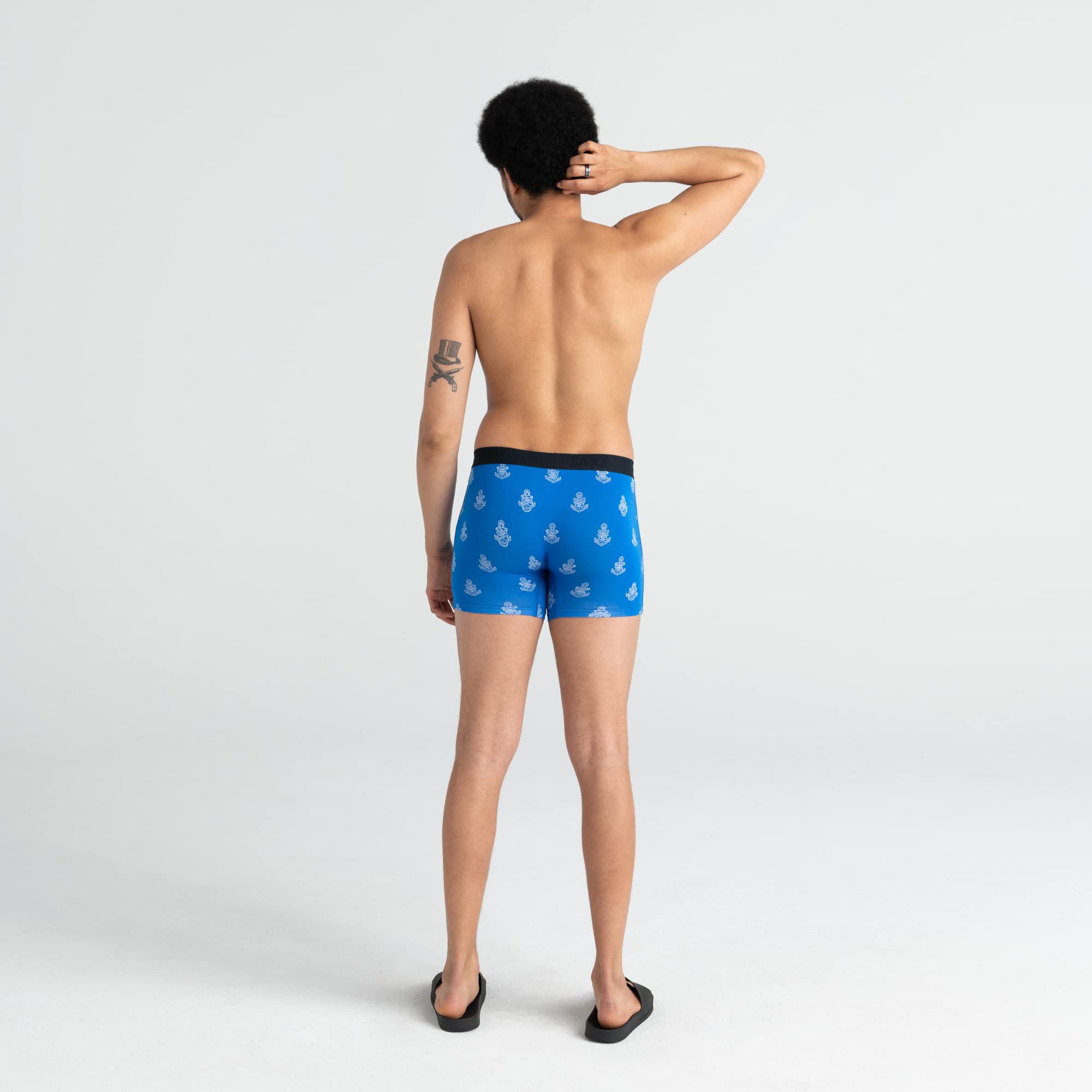 Saxx Underwear Herrenunterwäsche - Vibe Boxershorts mit integriertem Ballpark Pouch-Unterstützung – Unterwäsche für Herren – 2er Packung, Core