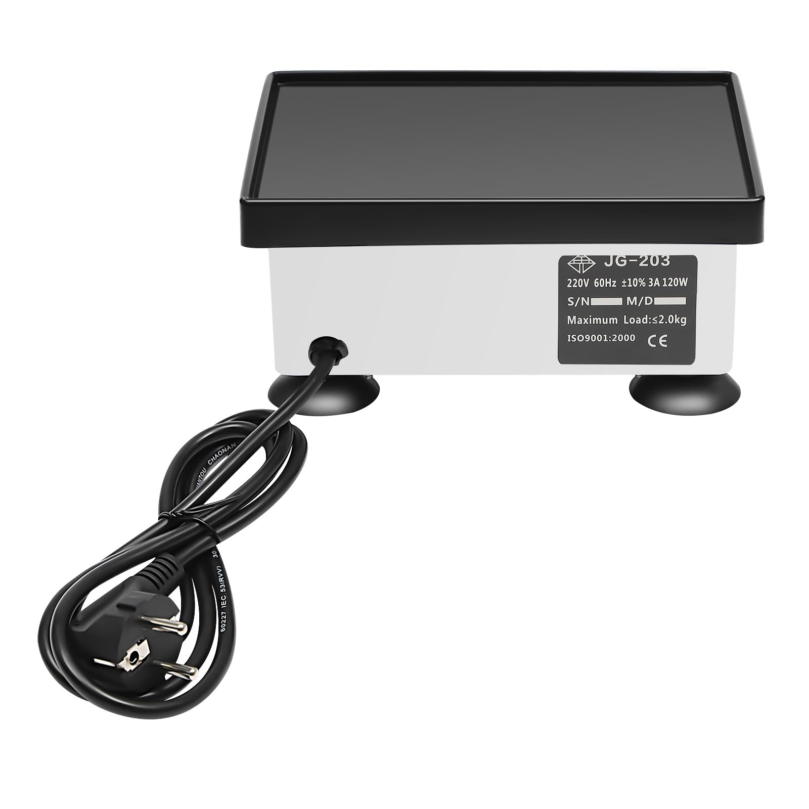 MINRS Dental Oszillator 120W Gipsrüttler Square Dentalrüttler 220V Einstellbares Lab equipment vibrator Dental Rüttler Lab Dental Vibrator für Zahnkliniken, Krankenhäusern