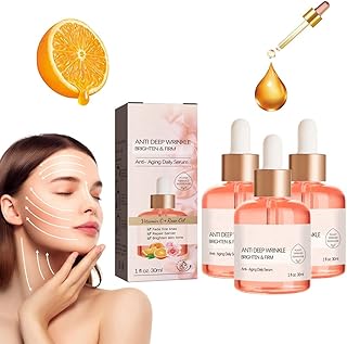 Advanced Deep Anti-wrinkle Serum, Pore Shrink Face Serum Anti Aging Collagen Serum, Advanced Deep Anti-Rugas Sérum Encolhimento de Poros Sérum Facial Nutritivo Essência Hidratante (3PCS)