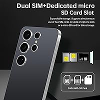 Vista 4 de Teléfono celular desbloqueado I25 Ultra 5G, teléfono inteligente Android 14 Snapdragon 8 Gen 2 Octa-Core, 4GB+128GB UnlockPhone, 6800mAh batería