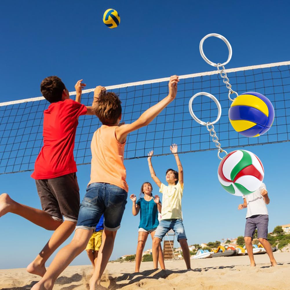 Pallavolo Portachiavi a Forma di Pallone da Pallavolo - Ciondolo Pallavolo Palla - Portachiavi Simpatici Regali di Compleanno Creativi per Amici
