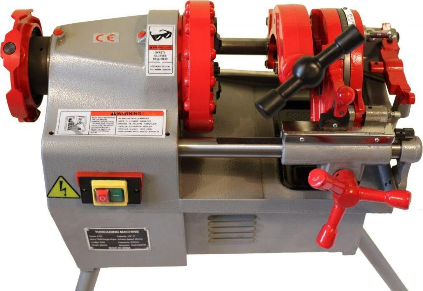 750 W/220 V elektryczna gwintownica do rur BSPT 1/2"-3/4", 1"-2" (P50)
