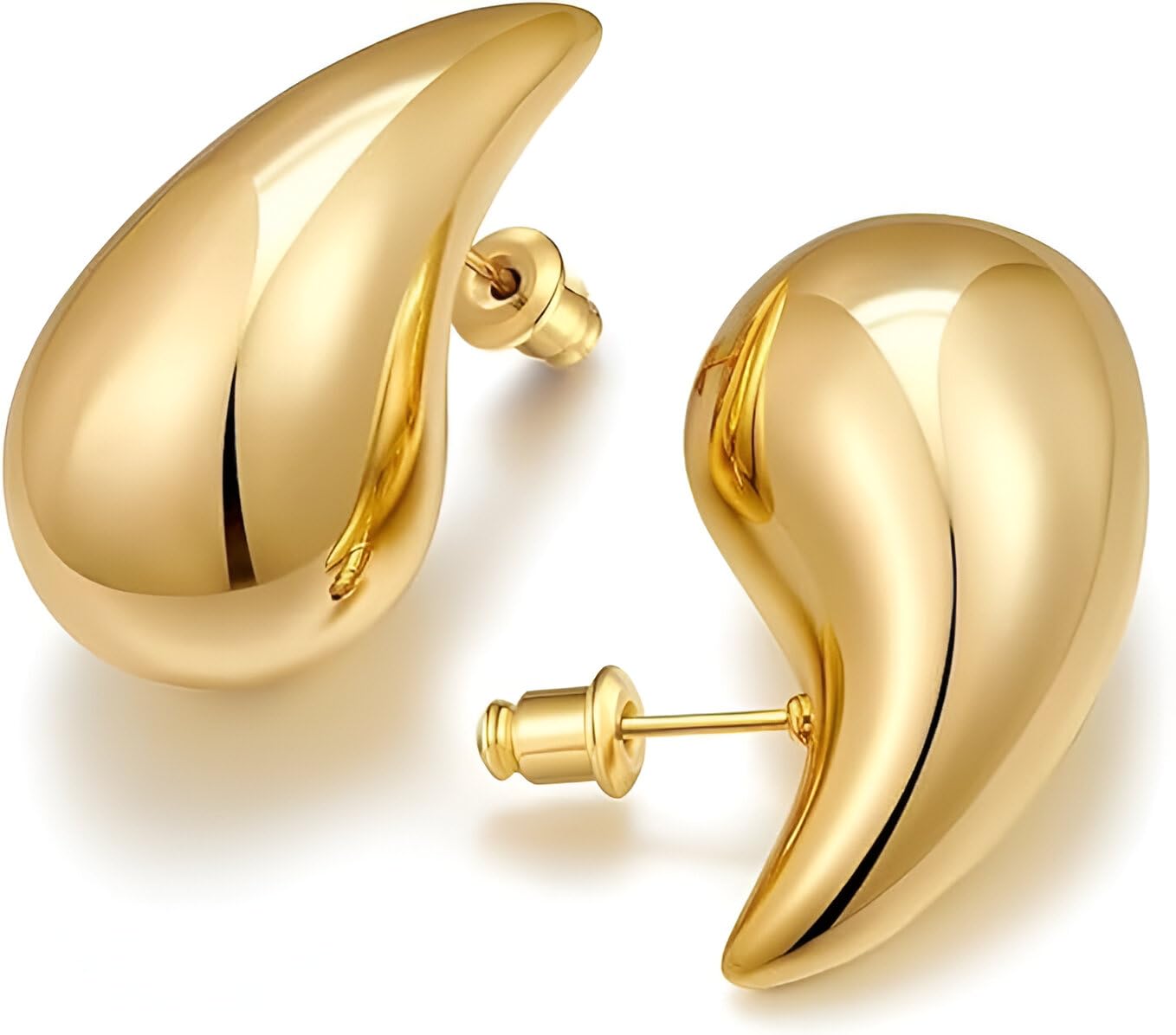 Batuliis online fashion Korean Style Water Drop Earrings for Women & Girls | Celebrity-Inspired Lightweight Tear Drop Danglers & Studs | Trendy Glossy Finish Fashion Earring Set (Gold) (B0DBSN2D4V) Amazon Price History, Amazon Price Tracker