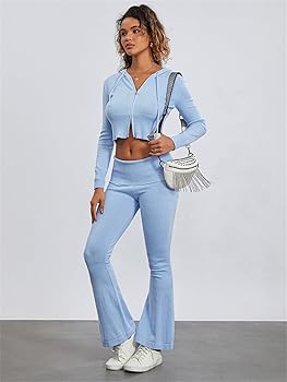 Amazon.com: Women Y2K Knit Two Piece Outfits Slim Fit Long