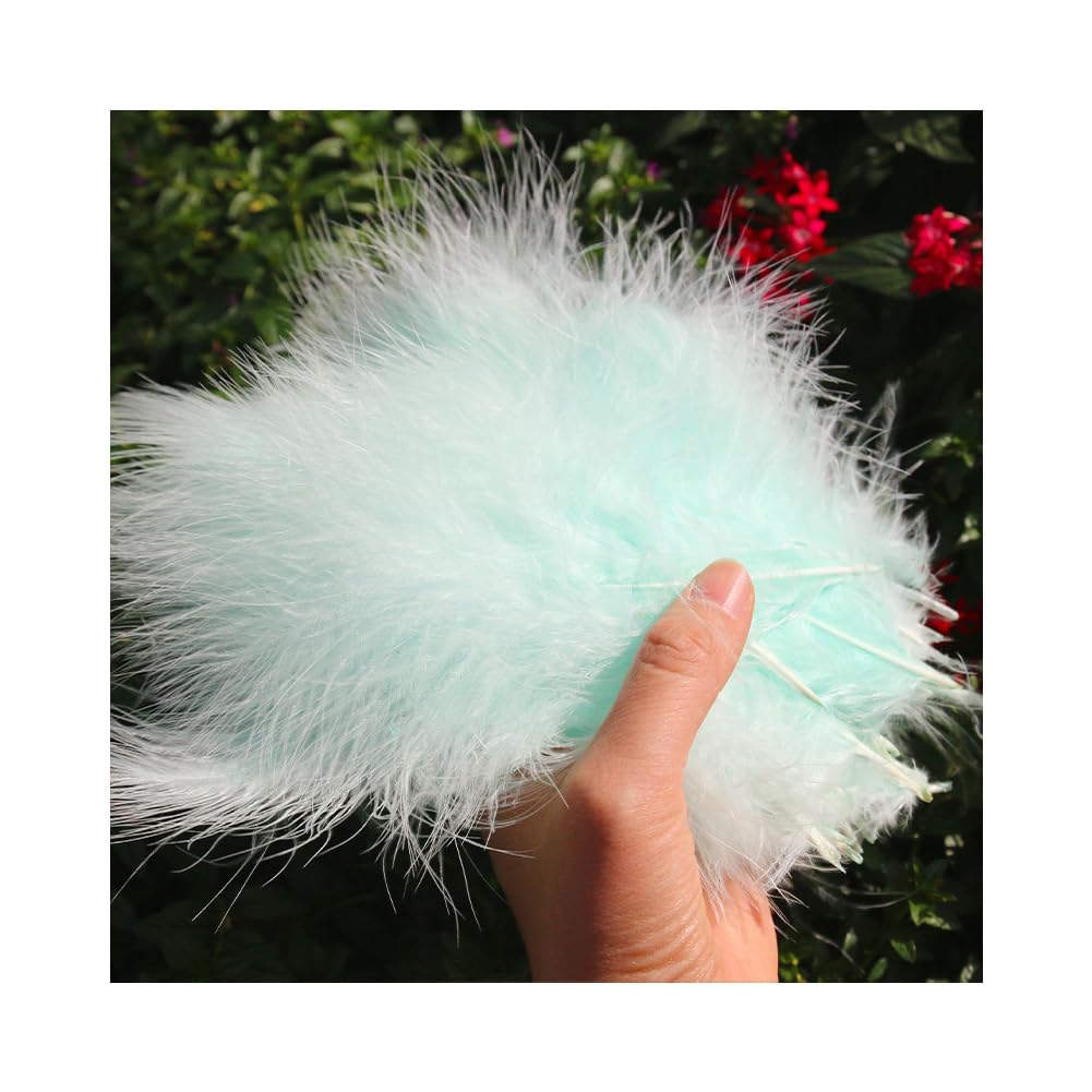 Piume per fai da te, 50 pezzi, piume di tacchino, piume colorate, piume decorative, piume naturali, piume di fagiano, per fai da te, Pasqua, Halloween, maschera, acchiappasogni