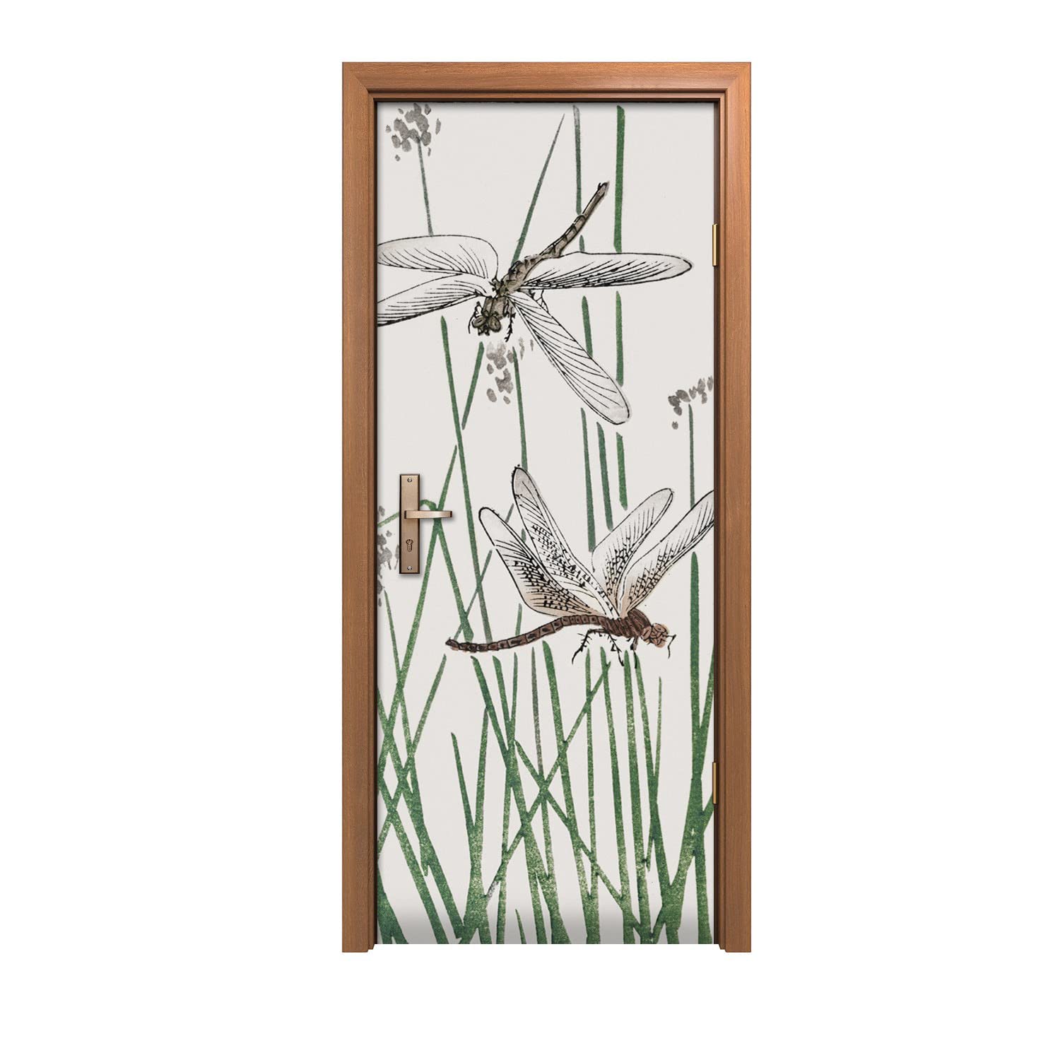 Autocollant de porte 80x200cm pour cacher les imperfections murales avec style